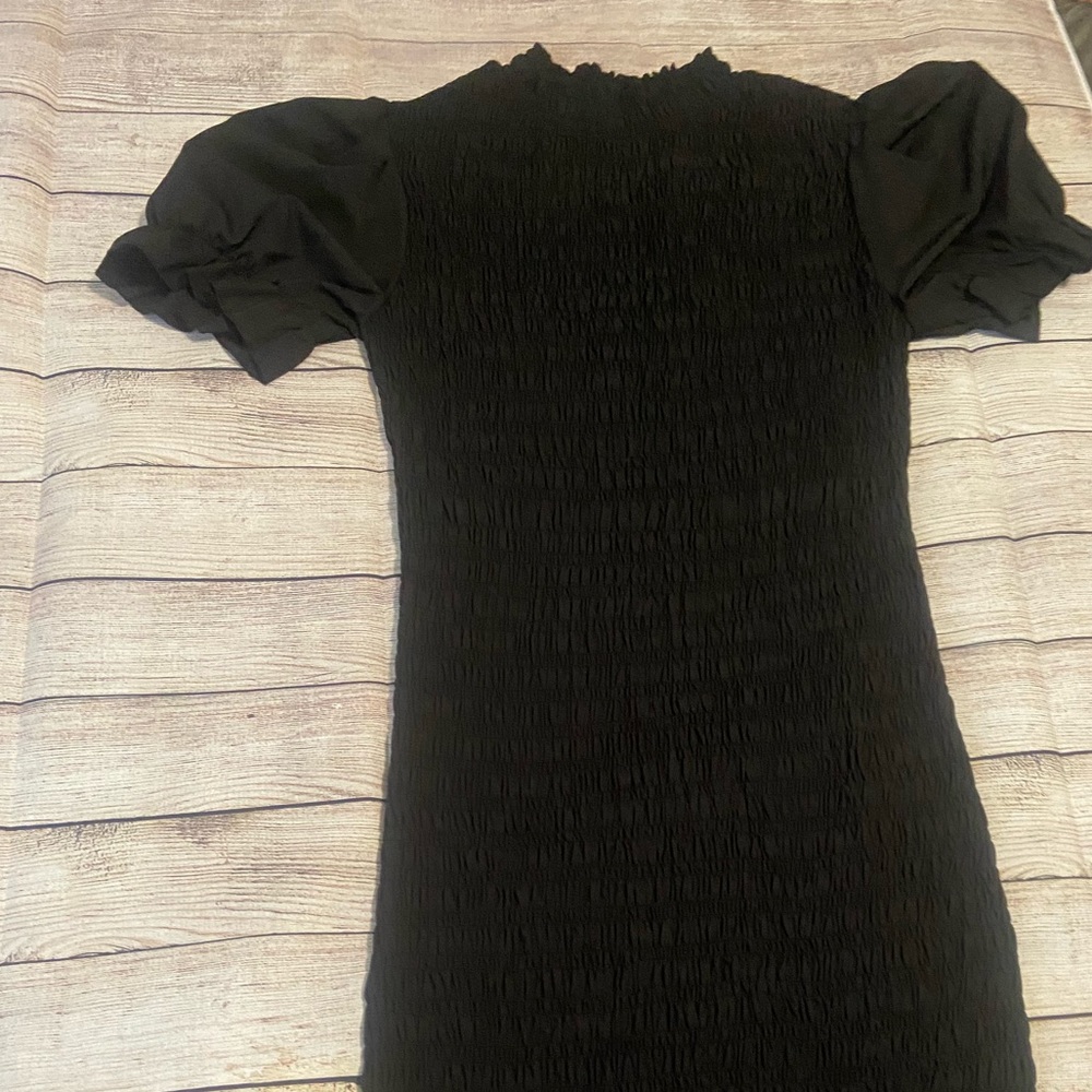 Fashion nova all black form fitting dress